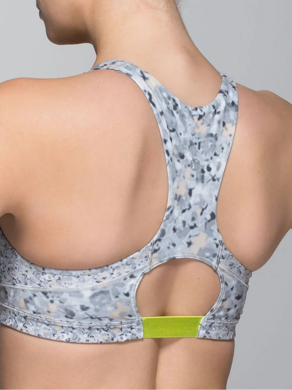 lululemon athletica Light Gray Speckled Sports Bra